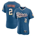 M.Brewers #2 Brice Turang Player Blue 2026 City Connect Home Limited Elite Gdoa Stitched Jerseys