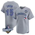 T.Blue Jays #15 Chad Green Player Gray 2025 World Series Home Limited Stitched Jerseys