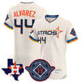 H.Astros #44 Yordan Alvarez Player Cream City Connect Texas Patch Vapor Premier Limited Elite Home Gdoa Stitched Jerseys