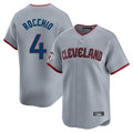 C.Guardians #4 Brayan Rocchio Player Gray Road Limited Home Game Gdoa Stitched Jerseys