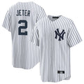NY.Yankees #2 Derek Jeter Player White Game Home Gdoa Stitched Jerseys
