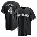 C.Guardians #4 Brayan Rocchio Player Black Home Game Gdoa Stitched Jerseys