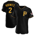 P.Pirates #2 Spencer Horwitz Player Black Alternate 2025 Home Limited Elite Stitched Jerseys