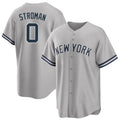 NY.Yankees #0 Marcus Stroman Player Gray Road Game Stitched Jerseys