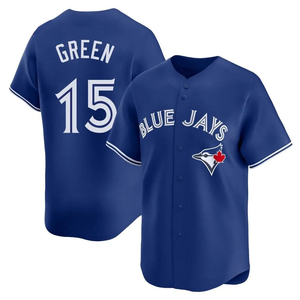 T.Blue Jays #15 Chad Green Player Royal Home Limited Stitched Jerseys