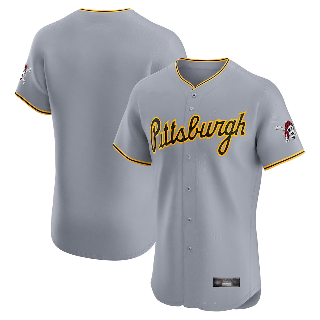 P.Pirates ## Pirates Blank Player Gray Road Home Limited Elite Gdoa Stitched Jerseys