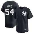 NY.Yankees #54 Max Fried Player Navy Limited Game Stitched Jerseys