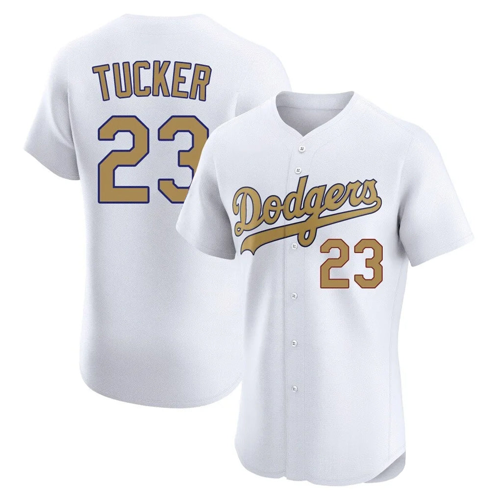 LA.Dodgers #23 Kyle Tucker Player Gold Limited Elite Home Gdoa Stitched Jerseys