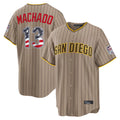 S.Diego Padres #13 Manny Machado Player Khaki USA 250 Fourth of July Limited Home Game Gdoa250Ys Stitched Jerseys