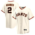 SF.Giants #2 Willy Adames Player Cream Home Game Stitched Jerseys