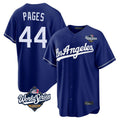 LA.Dodgers #44 Andy Pages Player Royal World Series Game Gdoa Stitched Jerseys