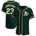 Athletics #23 Shea Langeliers Player Green Authentic Alternate Stitched Jerseys