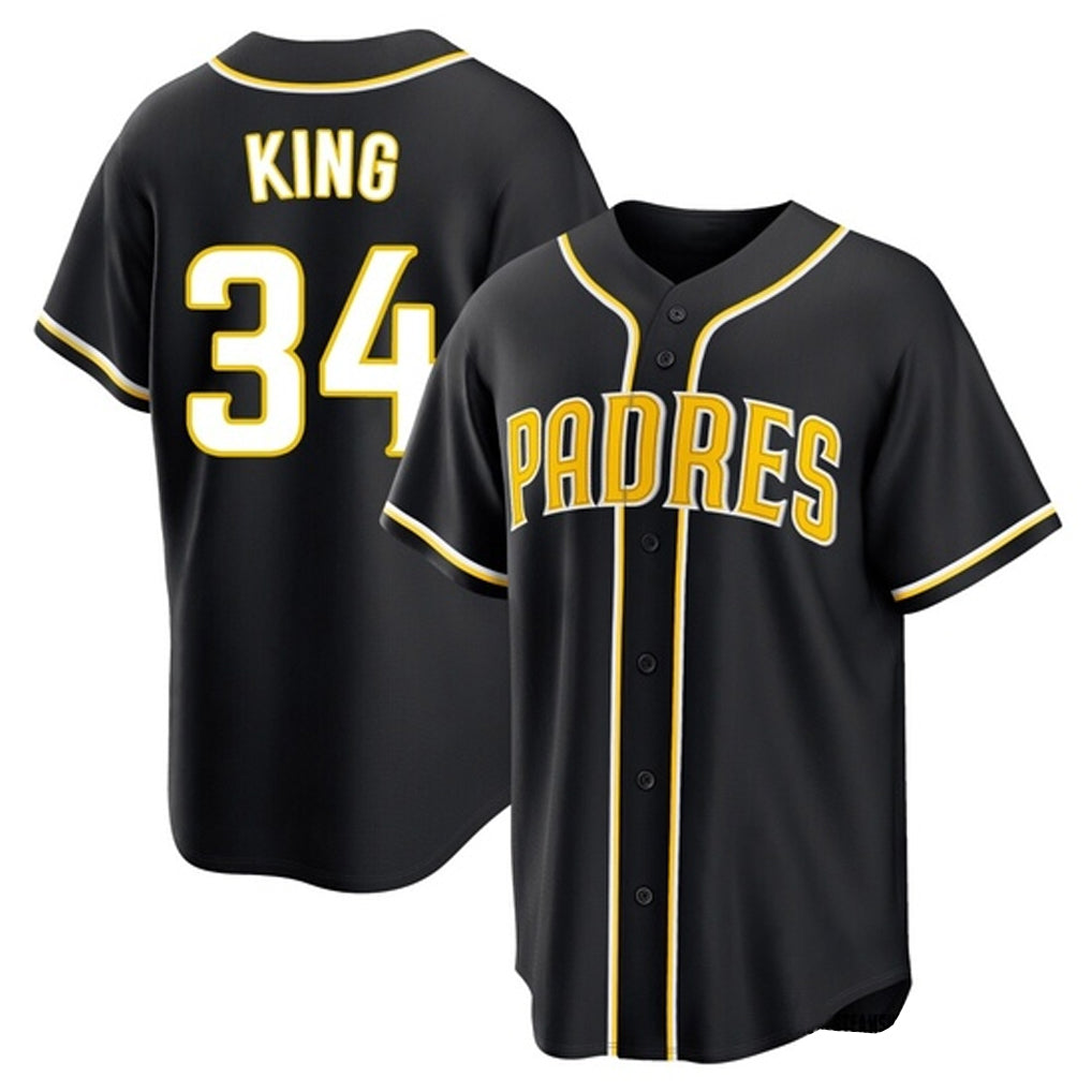 S.Diego Padres #34 Michael King Player Black 2026 Fashion Home Stitched Jerseys