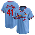 St. Louis Cardinals #41 Alec Burleson Player Light Blue City Connect Home T-shirt Stitched Jerseys