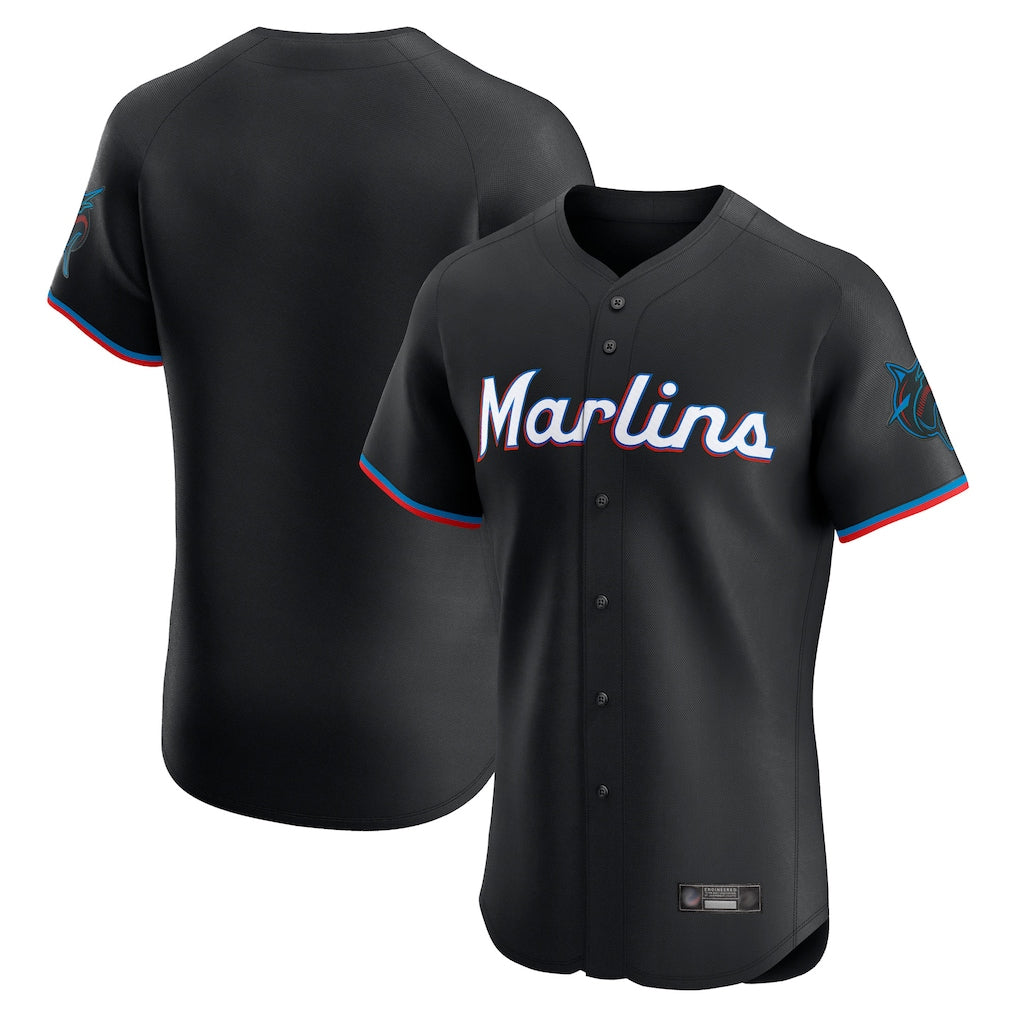M.Marlins ## Marlins Blank Player Black Vapor Home Limited Elite Gdoa Stitched Jerseys