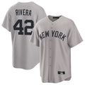 NY.Yankees #42 Mariano Rivera Player Gray Game Home Stitched Jerseys