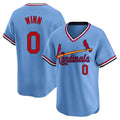 St. Louis Cardinals #0 Masyn Winn Player Light Blue City Connect Home T-shirt Gdoa Stitched Jerseys