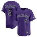 C.Rockies #5 Matt Holliday Player Purple Limited Home Gdoa Stitched Jerseys