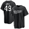 M.Twins #49 Pablo Lopez Player Black Home Game Gdoa Stitched Jerseys