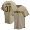 S.Diego Padres #30 Gavin Sheets Player Khaki Home Game Stitched Jerseys