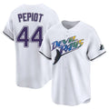 T.Bay Rays #44 Ryan Pepiot Player White City Connect Home Stitched Jerseys