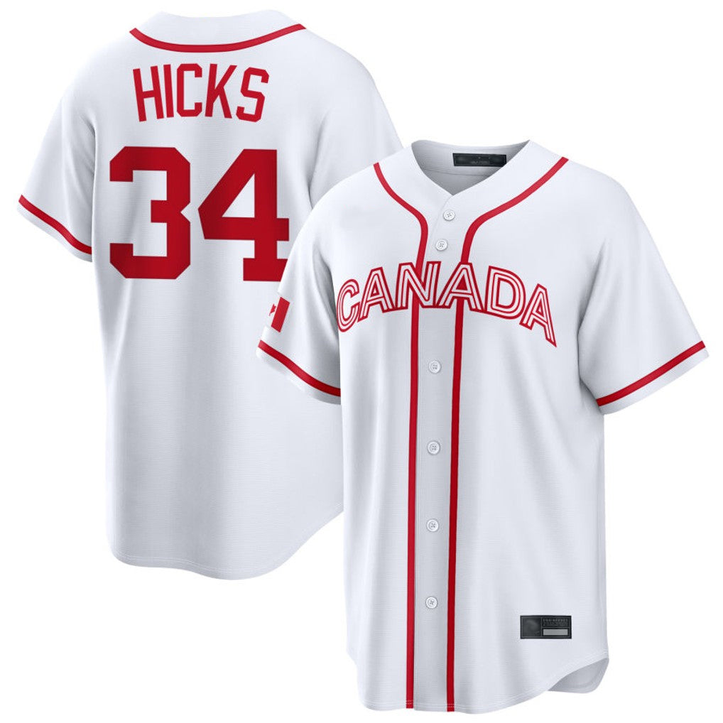 M.Marlins #34 Liam Hicks Player White 2026 World Classic Home Pick-A-Player Gdoa Stitched Jerseys
