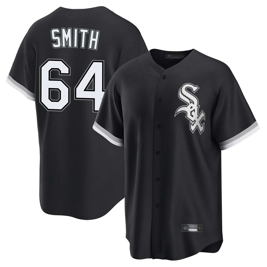 C.White Sox #64 Shane Smith Player Black Home Game Gdoa Stitched Jerseys