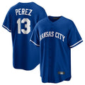 KC.Royals #13 Salvador Perez Player Royal Game Home Gdoa Stitched Jerseys