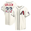 A.Diamondbacks #23 Zac Gallen Player Cream USA 250 Fourth of July Home Game Gdoa250Ys Stitched Jerseys