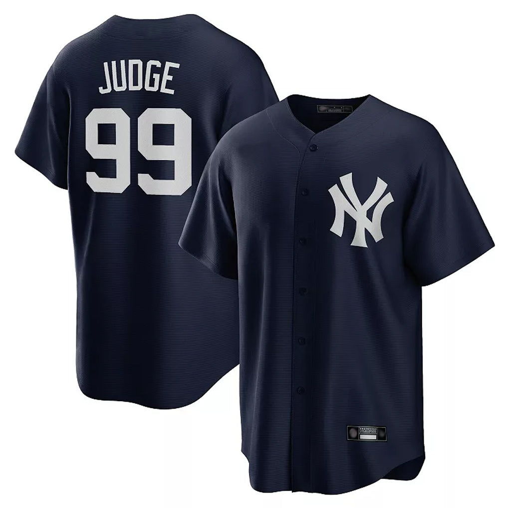 NY.Yankees #99 Aaron Judge Player Navy Game Stitched Jerseys