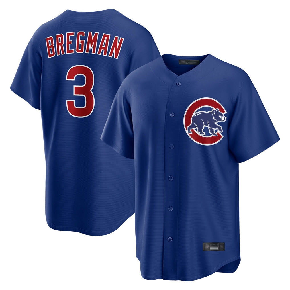 C.Cubs #3 Alex Bregman Player Royal Home Game Gdoa Stitched Jerseys