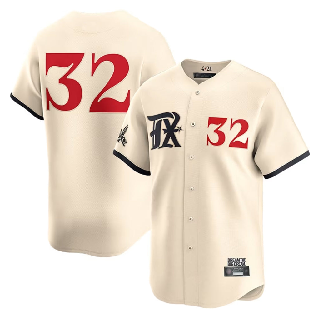 T.Rangers #32 Evan Carter Player Cream Limited City Connect Stitched Jerseys