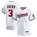 W.Nationals #3 Dylan Crews Player White Limited Replica Stitched  Jerseys