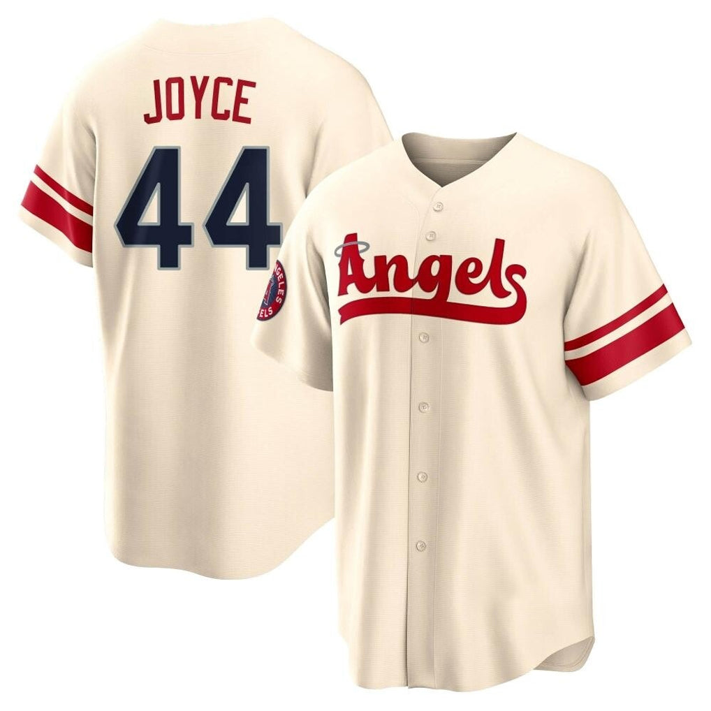 LA.Angels #44 Ben Joyce Player Cream City Connect Home Gdoa Stitched Jerseys