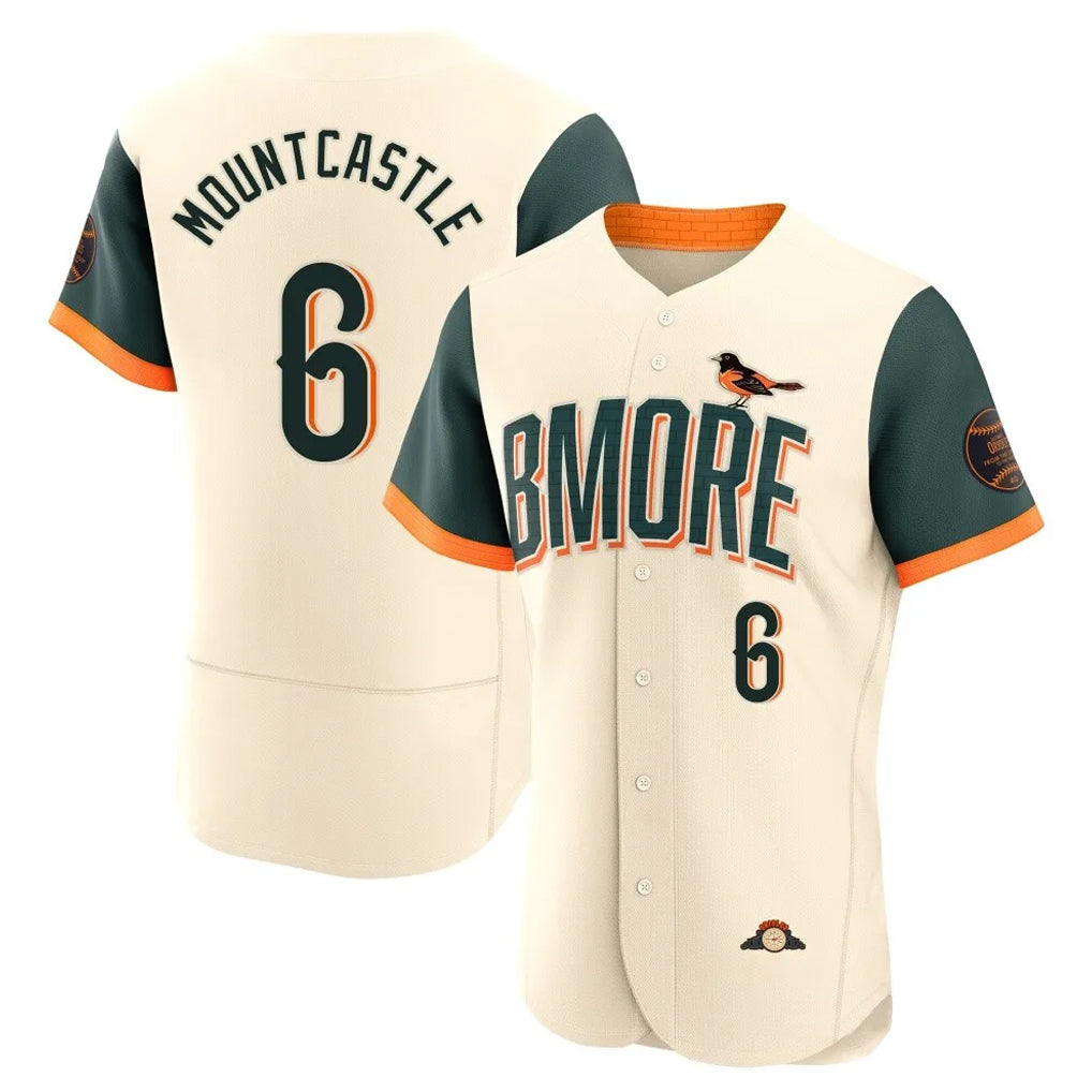 B.Orioles #6 Ryan Mountcastle Player Cream 2026 City Connect Limited Elite Home Game Gdoa Stitched Jerseys