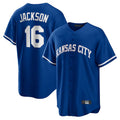 KC.Royals #16 Bo Jackson Player Royal Game Home Gdoa Stitched Jerseys