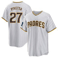 S.Diego Padres #27 Nick Pivetta Player White Home Game Gdoa Stitched Jerseys