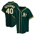 Athletics #40 Luis Severino player Green Replica Alternate Stitched Jersey