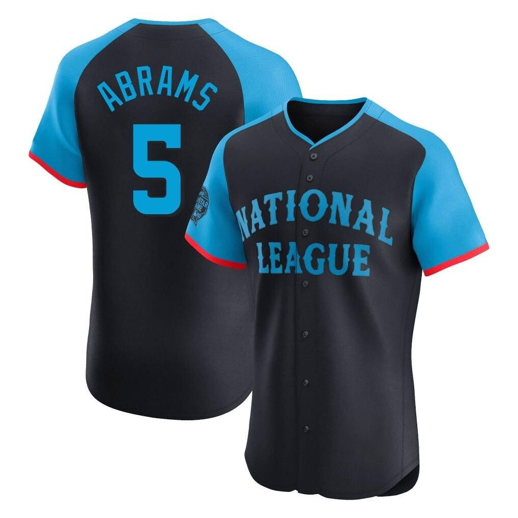 W.Nationals #5 CJ Abrams Player Navy Elite National League All-Star Game Gdoa Stitched Jerseys