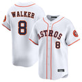 H.Astros #8 Christian Walker Player White Home Limited Gdoa Stitched Jerseys