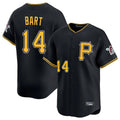 P.Pirates #14 Joey Bart Player Black Alternate Limited Game Gdoa Stitched Jerseys