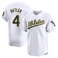 Athletics #4 Lawrence Butler player White Limited Home Stitched Jersey