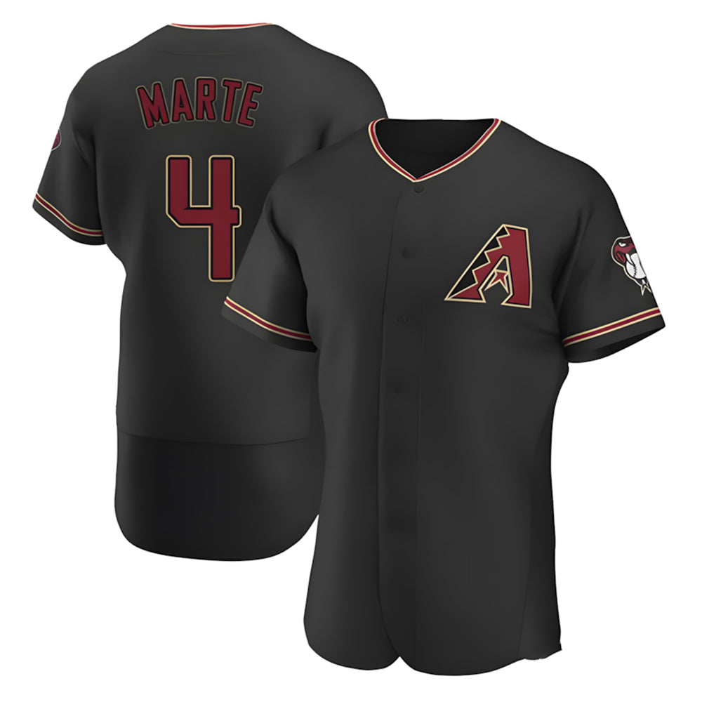 A.Diamondbacks #4 Ketel Marte Player Black Limited Elite Stitched Jerseys