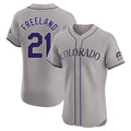C.Rockies #21 Kyle Freeland Player Gray Limited Elite Home Gdoa Stitched Jerseys