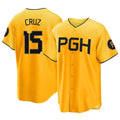 P.Pirates #15 Oneil Cruz Player Gold City Connect Home Game Gdoa Stitched Jerseys
