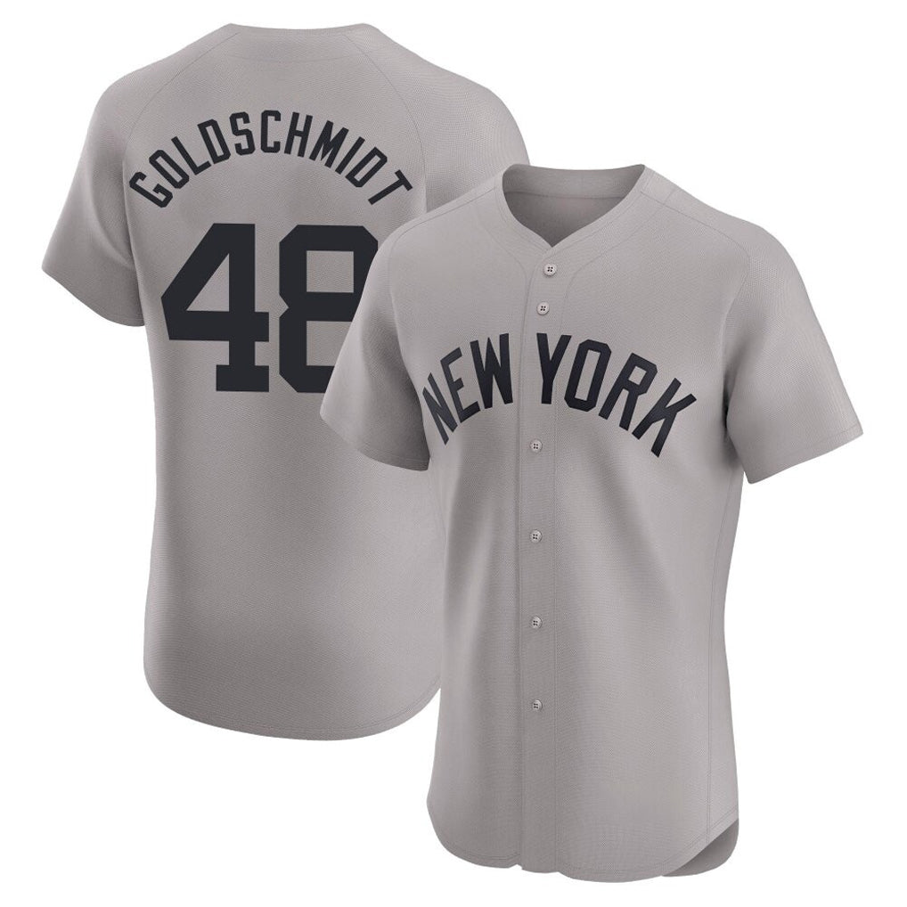 NY.Yankees #48 Paul Goldschmidt Player Gray Limited Elite Home Stitched Jerseys