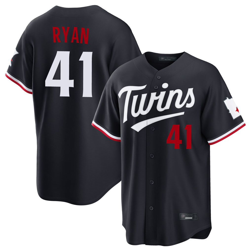 M.Twins #41 Joe Ryan Player Navy Home Game Gdoa Stitched Jerseys