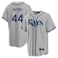 T.Bay Rays #44 Ryan Pepiot Player Gray Home Limited Stitched Jerseys