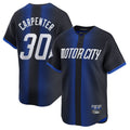 D.Tigers #30 Kerry Carpenter Player Navy City Connect Home Limited Gdoa Stitched Jerseys