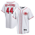 C.Reds #44 Elly De La Cruz Player White Game Home Gdoa Stitched Jerseys
